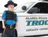 Joel Shelton, a 6-year-old Valley boy battling leukemia, has been made an honorary Alaska State Trooper. Courtesy Alaska State Troopers