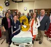 Mat-Su Regional’s Emergency Room team along with, General Surgeon &amp; Trauma Medical Director Dr. Heather Zeznock, CEO Dave Wallace, and Trauma Coordinator Pam Cook. Courtesy photo