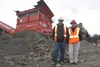 New Central Gravel Products owners Jade Laughlin and his wife Kelly Heck stand in front of the company’s gravel screening plant on Friday, March 25. STEVEN MERRITT/Frontiersman