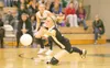 ROBERT DeBERRY/Frontiersman Colony Knight Seirra Hodgson dives
in attempt to make a save during the Knights wn over the Palmer
Moose last week at Colony High School.