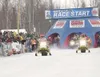 Iron Dog racers speed down the starting chute during the 2010
Iron Dog on Big Lake. This year’s race starts Sunday at 11 a.m at
the South Port Marina. (Frontiersman file photo)