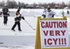 Ice at the Last Frontier Pond Hockey Classic sponsored by the Scotty Gomez Foundation Jeremiah Bartz / Frontiersman