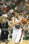 The Wasilla Warriors, led by senior Luke Schafer (right), fought
to a third-place finish in the 2005 4A Alaska Schools Activities
Association state tournament last week. Schafer and fellow se