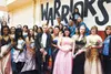 Zane Davis, Amby Sandone (center) and other models pose for a photo after a prom fashion show at Wasilla High School March 21. Courtesy Catherine Esary