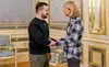 Sen. Lisa Murkowski, R-Alaska, meets with Ukrainian president Volodymyr Zelenskyy on Wednesday, April 12, 2023 in Kyiv, Ukraine. Photo courtesy office of Lisa Murkowski