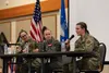 From the left Brig. Gen. Stacy Jo Huser, principal assistant deputy administrator for military application; Col. Anita Feugate Opperman, 341st Missile Wing commander; and Lt. Col. Corrie Peco