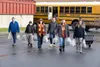 Using their school bus, Project Life interns organized shopping teams and filled carts with diapers, canned goods, and other essentials for flood evacuees in Western Alaska. Courtesy of Ray H