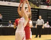 Wasilla senior Kellie Lindeman battles for a rebound during a state tournament game against West Valley. Lindeman has been selected to play in the Alaska Association of Basketball Coaches 3A/