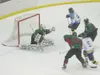 TYSON ALGER/Frontiersman A pair of Alaska Avalanche crash in on
the Kenai River net Friday as the Avs opened 2009 with a spirited
win — the team’s first in its last dozen games.
