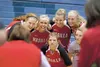 Senior members of the Wasilla girls varsity basketball squad pose for pictures after defeating the Kodiak Bears for the 2013 Northern Lights Conference Championships title Saturday at Soldotn