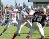 Danny Ament will look to lead the Wasilla Warriors past the
Palmer Moose in the 25th annual Potato Bowl tonight. Photo by
JEREMIAH BARTZ/ Frontiersman,