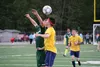 Colony's Cameron Shaw and Homer's Kaec Brinster both go up for the ball during the second half of Colony's 1-0 win over Homer in the ASAA state semifinals May 30 at Anchorage Football Stadium