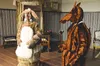 Scott Allred, playing Velveteen Rabbit and Warren Foster, playing Skin Horse during a performance of ‘The Velveteen Rabbit.’ Courtesy Aaron Zulliger/Happy Trails
