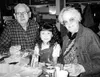 Cassidy Williams enjoys lunch with her grandparents, Bob and
Phyllis Williams. Submitted photo