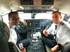 Airman 1st Class Sorav Basu Roy (left), an air transportation specialist assigned to the 482nd Fighter Wing, Homestead Air Reserve Base, Florida, and a commercial airline pilot with United Ex