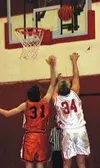 Wasilla's Sam Widmer puts in a layup during the second quarter
of Wednesday's junior varsity game against West Anchorage High
School. TIM BRODT/Frontiersman