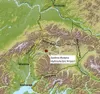 Proposed Susitna-Watana Hydroelectric Project would be located
approximately halfway between Anchorage and Fairbanks on the upper
Susitna River. (Courtesy of Alaska Energy Authority)