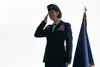 U.S. Air Force Col. Lisa Mabbutt renders her first salute as commander of the 673d Air Base Wing and Joint Base Elmendorf-Richardson during the 673d ABW change-of-command ceremony at JBER, Al