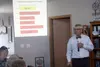 Alaska state economist Neil Fried, seen here during a presentation in the Valley in 2018, reports slight economic growth in the state. Jacob Mann/Frontiersman