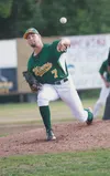 Mat-Su Miners pitcher Ty Schlottmann fires one off the mound during Saturday’s game against the Chugiak-Eagle River Chinooks at Hermon Brothers Field in Palmer ROBERT DeBERRY/Frontiersman.com