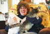 Becky Nichols and her cats Thumper and Winky sit for a family photo in October 2013. HEATHER A. RESZ/Frontiersman