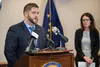 Adam Crum spoke about the threat of conronavirus during a press conference Wednesday, March 11, 2020. Courtesy of Austin McDaniel/Alaska Governor’s Office