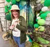 Denise Hardy holds Sally the skink after a sneak peak event to preview the Williams Reindeer Farm's new reptile exhibit. Jacob Mann/Frontiersman
