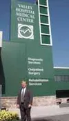 Valley Hospital's new chief executive officer, Norman Stephens,
outside the hospital's Palmer location. Photo by MICHAEL
WHITE/Frontiersman