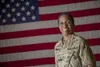 Master Sgt. Melissa Branch, the Alaska Army National Guard state religious affairs noncommissioned officer, poses for a photo at the Alaska National Guard Armory on Joint Base Elmendorf-Richa