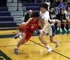 Wasilla's Ryder Howard drives the base line during a win over Palmer. Bruce Eggleston/matsusports.net