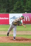 Mat-Su's Michael Yates fires a pitch during a win over the Peninsula Oilers. Jeff Helminiak/Peninsula Clarion