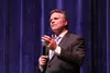 Gov. Mike Dunleavy spoke at Chugiak High School March 2. Tim Rockey/Frontiersman