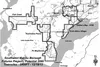 This map shows potential town sites in the Point MacKenzie area. Courtesy Mat-Su Borough