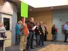 Protesters opposed to the Mat-Su Borough School District School Board’s effort to privatize district custodial services attend an April meeting. CHRIS FORD/Frontiersman