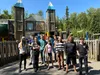 Some participants in this year’s Sutton Library Youth Arts and Wellness summer program pose for a photo at a recent outing to Palmer’s A-Moosement Park playground. Photo courtesy of Friends o