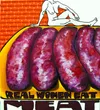 ‘Boneless,’ acrylic and meat labels by Shelli Frankowiak.
