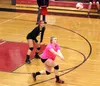 Wasilla's Cheyenne Green picks up a dig during a 3-2 win over Soldotna Friday at Wasilla High School. Jeremiah Bartz/Frontiersman