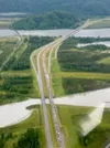 Stacey Kolstad of Palmer sent this photo of her morning commute on Aug. 3. She said she flew to work after hearing the Glenn Highway was backed up. The northbound lanes of the highway were cl