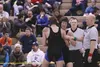 Colony senior Kamber Lucas shows his emotion after beating Soldotna's Bailey Blumentritt during the ASAA/First National Bank State Semifinals Friday evening. Saturday, Lucas captured his firs