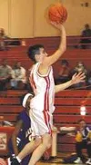 Aaron Roth puts up a shot for Wasilla in the second quarter of
Wednesday's junior varsity game against Lathrop. Photo by TIM
BRODT/Frontiersman.