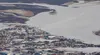 Snowmachine and ice-road trails on the Kuskokwim River at Bethel in mid-March, 2019. Photo by Ned Rozell