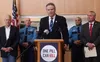 "One Pill Can Kill," the fentanyl awareness campaign kicked off this week with a joint press conference with Governor Mike Dunleavy, center, and Senator Dan Sullivan. The campaign aims to com