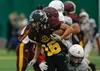 Colony senioir Ridge Raval runs for a game during the Shriners all-star game. Courtesy of Garry Williams
