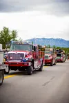 A parade of fire trucks were part of a recent Colony Days. Frontiersman file photo
