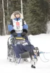 ROBERT DeBERRY/Frontiersman file photo Rohn Buser moves along
the trail during the 2008 Iditarod restart in Willow.