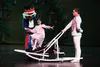 A life-size nutcracker helps little Clara, played by Marites Aragona, into a dog sled pushed by cavalier Jes Seims during a Tuesday rehearsal of 'An Alaskan Nutcracker.' Shows are at 7 p.m. o