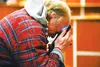Frank Roach buries his face in his hands April 1 after a jury found him guilty on nine counts of scheming to defraud and theft while running his nonprofit organization Alaska Veterans Outreac