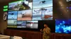 U.S. Army 1st Lt. Mahdi Al-Husseini, assigned to the 25th Combat Aviation Brigade, pitches his presentation on AI pilot performance feedback. Al-Husseini is one of seven Soldiers who is takin