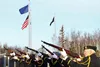 The 21 gun salute was part of the recognition of Veterans Day at the Veterans Wall of Honor Monday, Nov. 11, 2019. Photos by Tim Rockey/Frontiersman