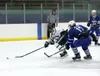 Colony's Drake Gallagher tries to work his way past Palmer's Rhys Allen during a 7-0 win over the Moose. Courtesy of Bruce Eggleston/matsusports.net
